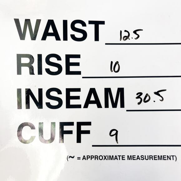 I AM GIA Size 2XS XXS High Rise Straight Leg Patch Denim Jeans Blue - Picture 9 of 9